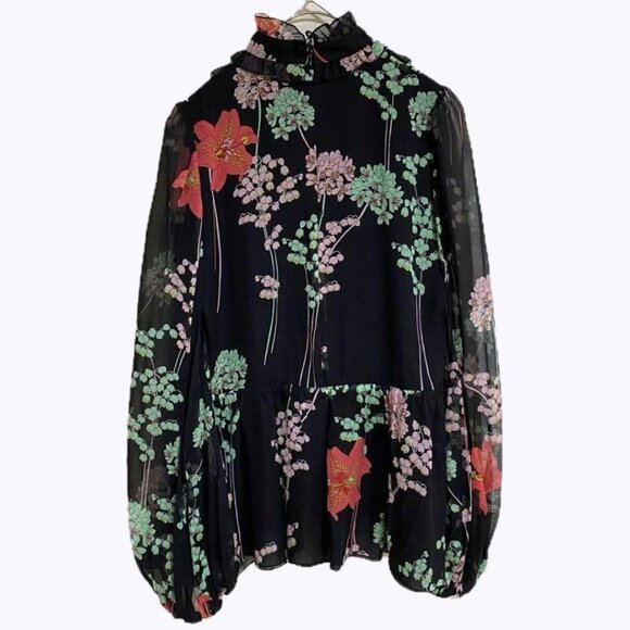 GiAMBA floral silk blouse - Picture 5 of 10